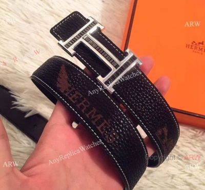 New Hermes Reversible Leather Belt - High Quality Replica